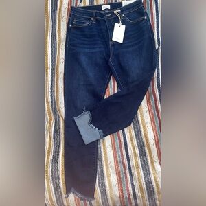 KanCan Dark Blue Distressed Jeans
